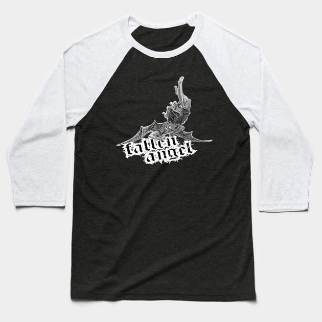 Fallen Angel Baseball T-Shirt by artpirate